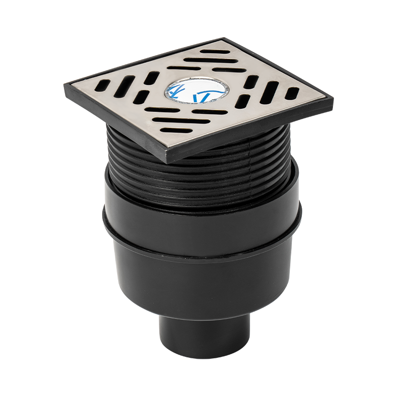 PE pipe fittings Vertical floor drain