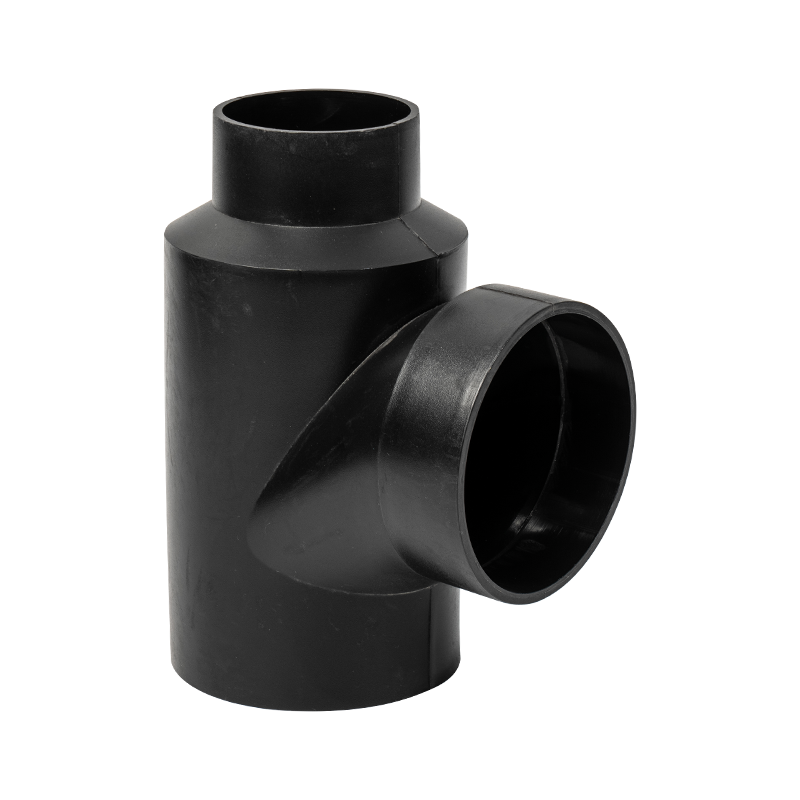 PE hot melt pipe fittings Bottle mouth three-way