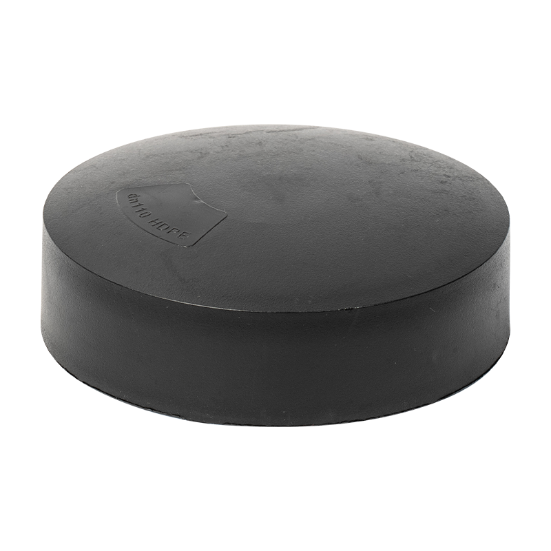 PE hot melt pipe fittings Black Round Pipe Plug