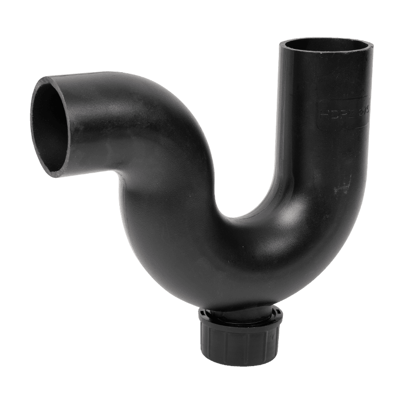 P bend belt with inspection port