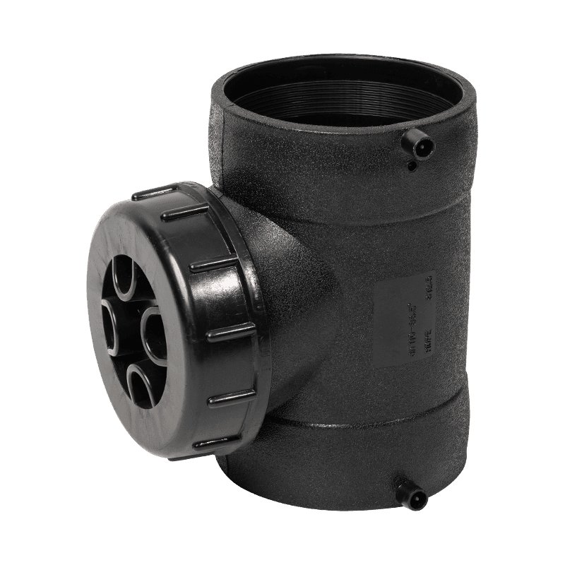 PE electric fusion pipe fittings inspection port