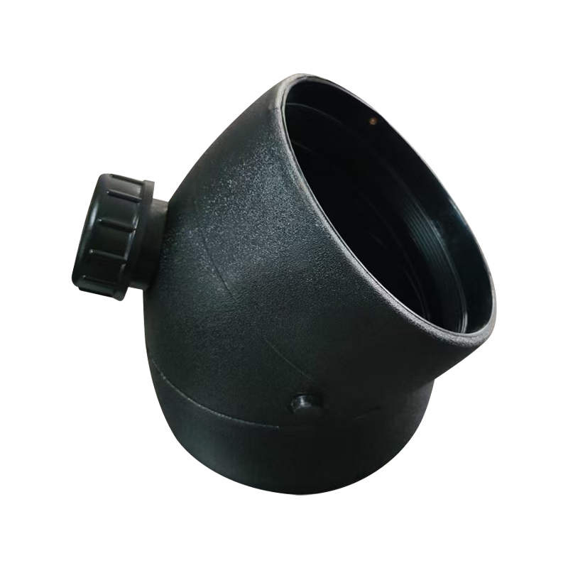Electric fusion 45° elbow with inspection port